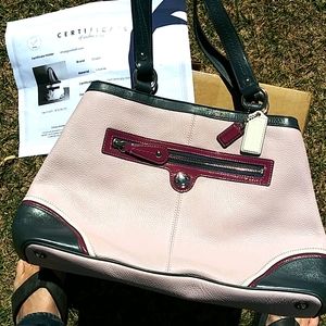 CoachLauraSpectatorKissLockToteF1082-F15145RARENEW